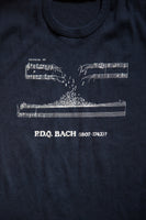 Vintage P.D.Q. Bach Manuscript T-shirt (White on Blue)
